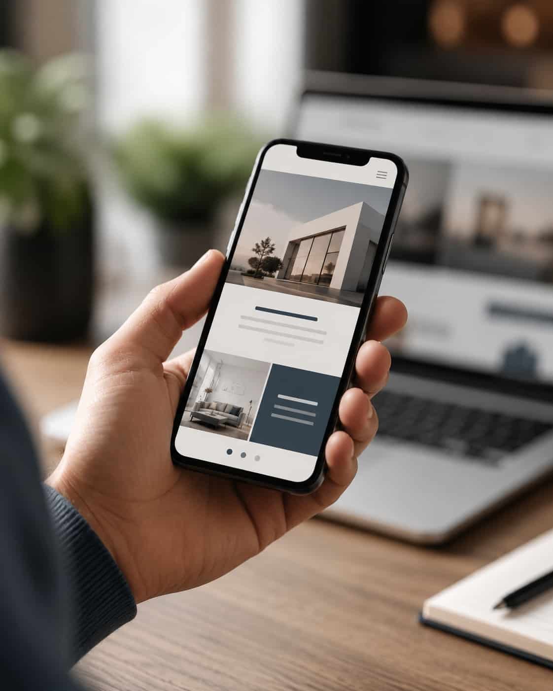 Mobile application on a smartphone